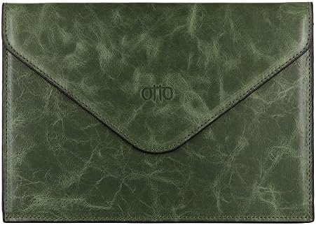 Otto Angelino Italian Leather Women’s Hooded Clutch - RFID-Blocking Protection - Magnetic Front Closure w/ Multiple Credit, Debit or Business Card Slots - Ultra-Slim Design (Green)