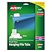 Avery Printable Hanging File Folder Tabs, 1/5 Cut, White, 90 Total (5567)