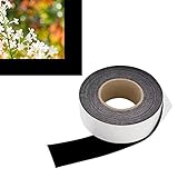 2 in x 60 ft - Vibrancy Enhancing Projector Felt Tape Border - by ConClarity - Deepest Black Ultra High Contrast Felt Tape for DIY Projector Screen Borders Absorbs Light, Brightens Image & Stops Bleed