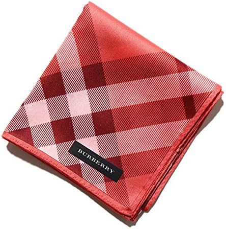 Amazon Co Jp Burberry バーバリー ハンカチ 薄手 レディース チェック レッド D 服 ファッション小物
