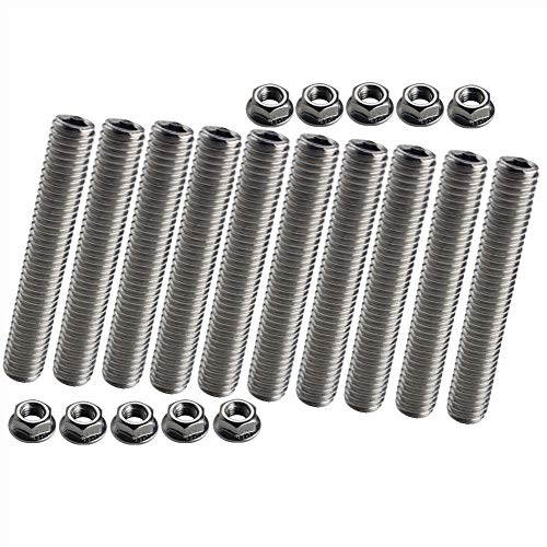Dewhel Stainless Exhaust Manifold Stud Kit Manifolds Super Duty For