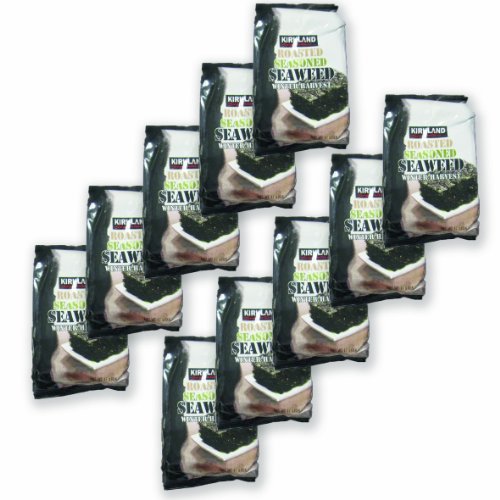 50 Pack Kirkland Signature Roasted Seasoned Seaweed Winter Harvest- 17gm Package