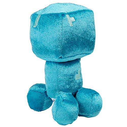 JINX Minecraft Happy Explorer Charged Creeper Plush Stuffed Toy, Blue