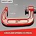 MAXPOWER 2 Inch C-clamp, 12 Pieces C Clamps Set, 2-Inch Jaw Opening, Throat Depth 1-3/16-Inch