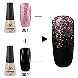 Elite99 Thermal Color-Changing Nail Polish, UV LED Soak Off Gel Polish, Temperature Color Change 7ML