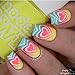 Premium Nail Vinyls - No Rip Handmade Nail Art Stickers, Self-Adhesive Nail Tips Guides for DIY Decoration Stencil Tools (Heart Cyclone Vinyls)