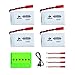 Noiposi 4 pcs 3.7v 850mAh 25c Upgrade Lipo Battery (JST Plug) with X6 Charger for MJX X400 X400W X800 X300C Sky Viper S670 V950hd V950str HS200W National Geographic Quadcopter Drone