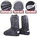 Huihua Black Men Waterproof Rainstorm Rainy Day Rain suit Raingear Motorcycle Outdoor Protective Gear Rain Boot Shoe Cover Zipper US 10 11 Euro 44 45 Black 