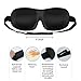 AMAZKER 3D Sleep Mask Upgraded Invisible Alar and Deep Orbit Eye Mask for Sleeping Contoured and Comfortable Face Blindfold with Ear Plugs, Travel Pouch