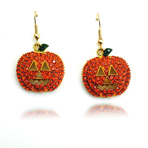 Gift Box Drop Earrings Halloween Earrings Christmas Earrings Jewelry Decent Gift Box (Pumpkin)