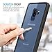 Maxboost Galaxy S9 Plus Case HyperPro Series with Heavy Duty GXD-Gel Protection [Black/Clear] Enhanced Hand-Grip TPU Cushion + Transparent Hybrid S9+ Cover for Samsung Galaxy S 9 Plus Phone (2018)