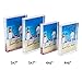 NIUBEE 4x6 Glitter Liquid Photo Frame for Christmas, Clear Acrylic Floating Sparkle Water Picture Frame (Snow)