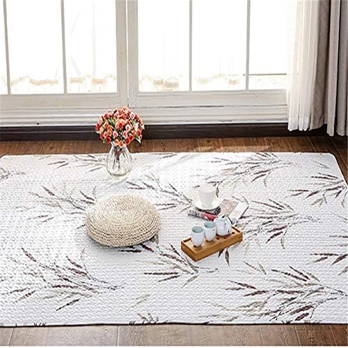 YACAOS 3 Sizes Cotton Pad Geometric Floral Pattern For Restaurant Anti-Slip Blanket 6Mm 1.5 M / 1.8 M / Baby Carpet 2.1 M For Baby 90 A
