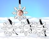 Snowflake Place Card Holders Snowflake Ornament Frames (Set of 4)
