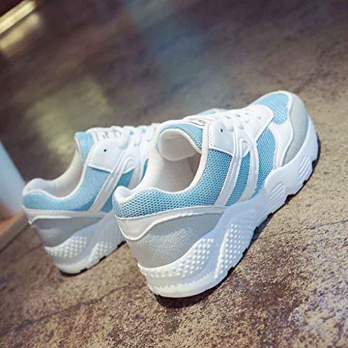 Respctful ♪☆ Shoes for Women Sneakers,Ladies Lace-Up Walking Shoes Sport Workout Gym Jogging Running Sneakers - Thumbnail 4