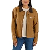 Carhartt womens Rugged Flex Loose Fit Canvas Detroit Jacket