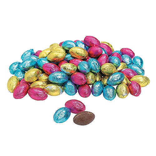 Foil Wrapped Chocolate Easter Eggs (90 individually wrapped candy) Bulk