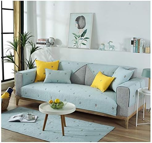 Ziv Nat ソファカバー 北欧 マルチカバー かわいい ソファーカバー ソファー保護 防塵 防汚 洗える 犬猫対策 キズ防止 ペット用 ソファーマット 滑り止め ソファーベッドカバー 出窓用 インテリア かわいい ソファーカバー ブルー 90x1ｃｍ B04brr5f 1 625円