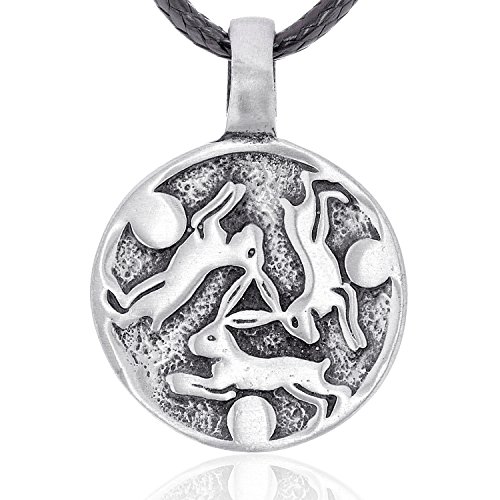 Dan's Jewelers Celtic Hare Rabbit Necklace Pendant, Fine Pewter Jewelry