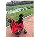 Lucky Tree Pet Jogger Stroller Easy Walk Folding Travel Carrier Dog Cat Cart with 4 Wheels, Redthumb 2