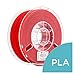 LulzBot PolyLite PLA Polymaker Filament, 2.85 mm, 1 kg Reel, True Red