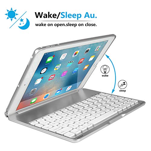 IPad 6th Generation Case With Keyboard, IEGrow F180 7 Colors Adjustment