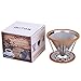 Outon Coffee Filter Pour Over Coffee Maker - Resuable 12 Cups Stainless Steel Coffee Dripper with Silicone