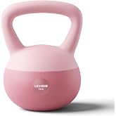 Lexipro Soft Kettlebell 10LB/15LB/20LB, Anti-Slip Wide Grip Kettlebells for Home Gym Strength Training, Cushioned Impact-Resistant Base kettlebells | Noise-reducing materials - for Women &amp; Men