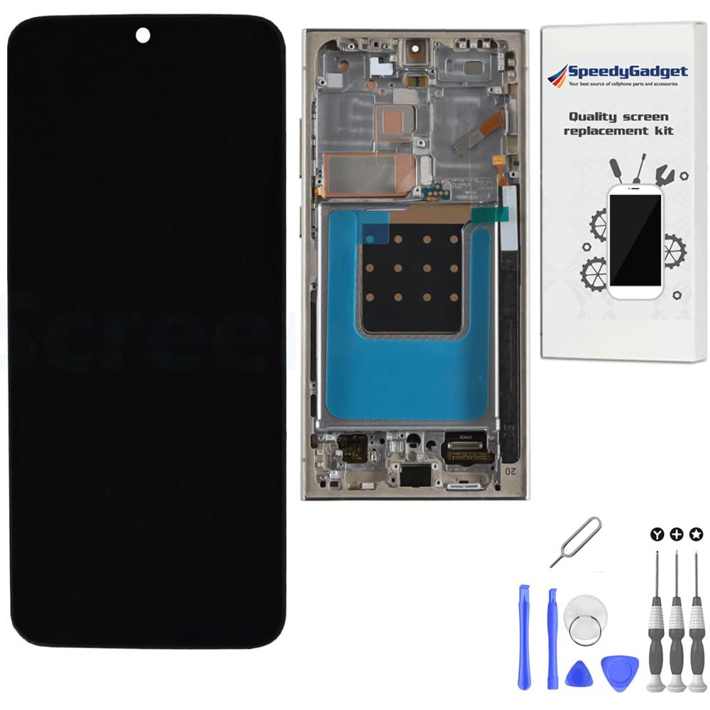Photo 1 of [Original OEM Quality] For Samsung Galaxy S24 Ultra Screen Replacement - OEM Quality US Version Replacement Kit with 6.8-inch AMOLED Display, Touch Digitizer with Frame Black, LCD Assembly