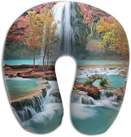 IEOQKE Croatia's BraÄ Island Waterfall- Neck Pillow Creative U Type For Travel Camping Cervical Pillows With Resilient Material