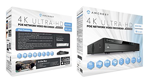 Amcrest-NV4108E-1080p-8CH-1080p3MP4MP5MP-Network-Video-Recorder-Supports-up-to-8-x-1080p-21MP-WiFi-Cameras-30fps-Realtime-Supports-up-to-6TB-HDD-Not-Included