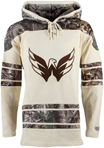 Old Time Hockey NHL Washington Capitals Alexander Ovechkin Men's Realtree Lacer Name & Number Hoodie, X-Large, Multi Color