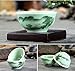 XDOBO High End Celadon Tea Set Hand-painted Kung Fu Tea Set Chinese Traditional Celadon Kiln Ceramics Teapot Vintage China Style Porcelain Handmade Kung Fu Tea Set – Set of 8 (Landscape)