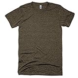 American Apparel Unisex Tri-blend Short Sleeve Track T-Shirt (M) (Tri-Coffee)