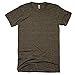 American Apparel Unisex Tri-blend Short Sleeve Track T-Shirt (L) (Tri-Black)