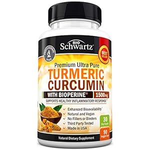 Turmeric Curcumin with BioPerine 1500mg - Natural Joint & Healthy Inflammatory Support with 95% Standardized…