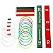 Cheerwing Wooden Ring Toss Kids Adults Games Improve Eye-Hand Coordination and Fine Motor Skills - with Carrying Case, Plus 10 Plastic Rings