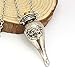KEKLLE Felix Felicis Liquid Luck Potion Vial Bottle Pendant Charm Chain Necklace - Silver/Metal (0.6 Oz)