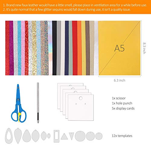 3 Alritz+Leather+Earring+Templates+Earrings