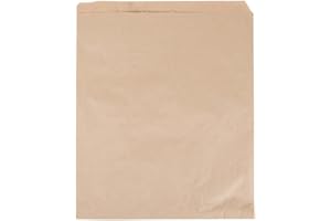 A1 BAKERY SUPPLIES ® Premium Quality Kraft Paper Bags Flat Merchandise Bags A 100pack (15 in X 18 in)