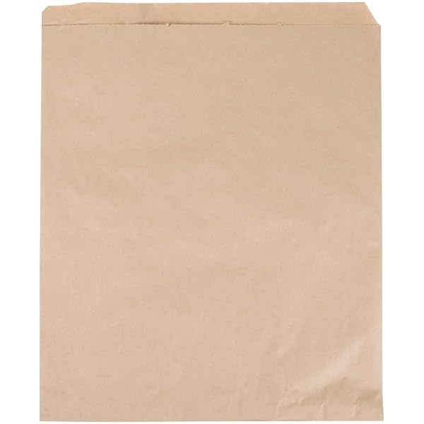 Premium Quality Kraft Paper Bags Flat Merchandise Bags 100pack (17