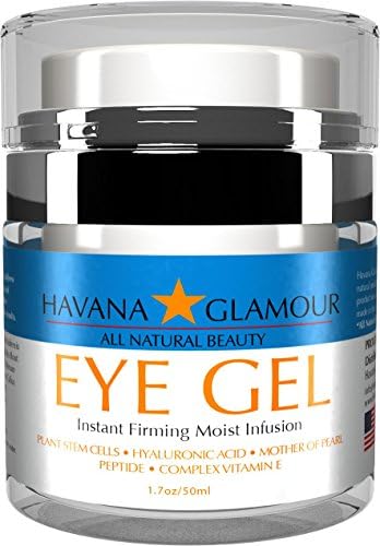 Havana Glamour - Anti Aging Eye Cream for Wrinkles, Fine Lines, Bags, Dark Circles and Puffiness. Natural Skin care for Under and Around the Eyes.