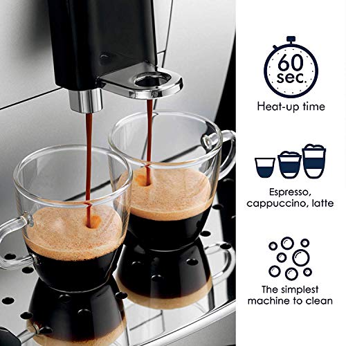 DeLonghi ECAM22110SB Compact Automatic Cappuccino, Latte and Espresso