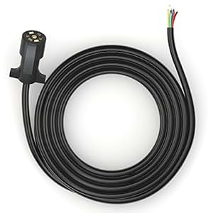 Amazon.com: PWR+ 7-Way Trailer Plug Connector Cord 7-Pin ... heavy duty trailer wiring harness 