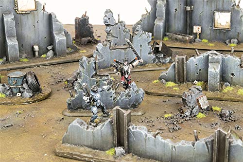 WWG War Torn City - Ruined Buildings, Barricades and Rubble Set with Scenery Materials - 28mm Terrain Warhammer Scenery 40K