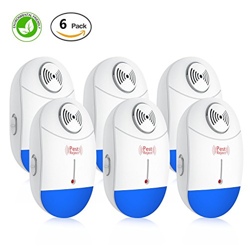 [NEW 2018] Ultrasonic Pest Repeller - Spider Repellent with Nigh Light - Electronic Pest Control Plug in Pest Repellent to Repel Insects, Mice, Spider, Ant, Roaches, Mosquitoes, Bugs, Flies, Fleas