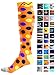 A-Swift Compression Socks (1 pair) for Women & Men (Dazzling Dots, L/XL)