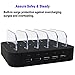 USB Charging Station - Shalwinn 5 Port USB Charging Station Docks,Organizer for iPhone 7/7 Plus/6s/Plus, SE/5S/5, iPad Pro/Air/Mini/4/3/2, Samsung Galaxy S7 Edge/S6/S5/S4/Tab, iPod, Nexus
