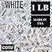 COTU 1 LB White Crinkle Shred Gift Basket Shred Crinkle Paper Filler Bedding (16 oz)