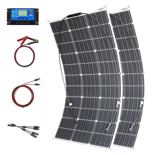 Monocrystalline 200W 12V Flexible Solar Panel Kit For Outdoor Mobile Use